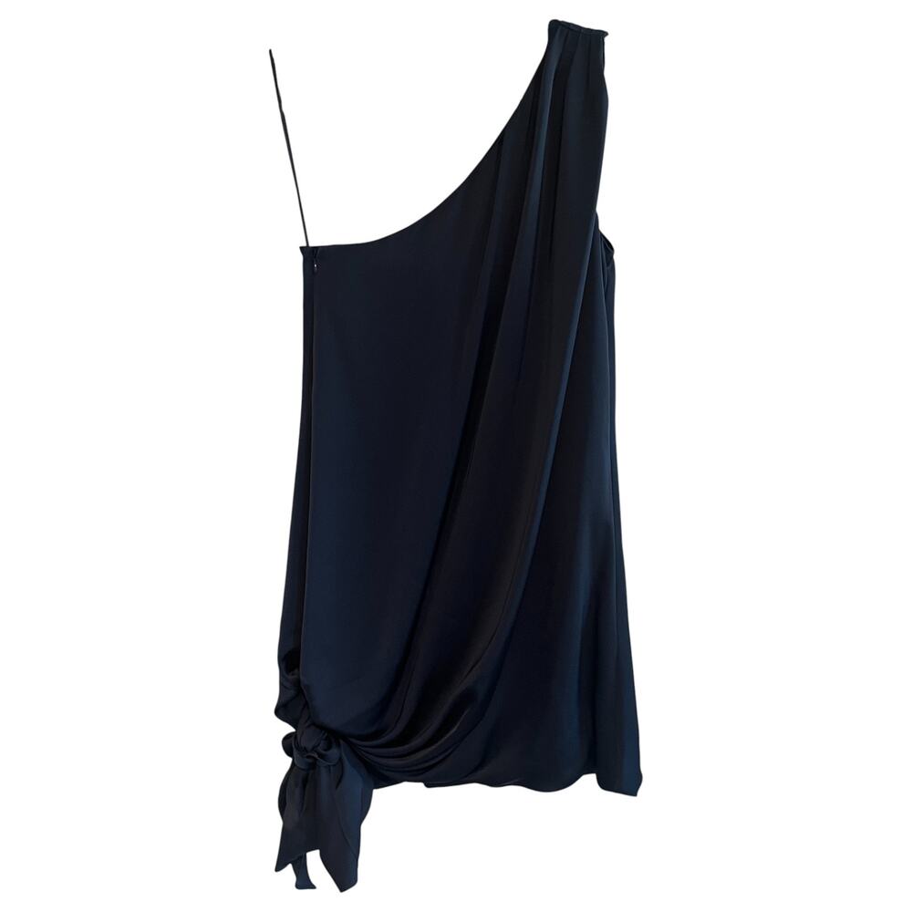 NEW NEVER WORN Ramy Brook One-Shoulder Navy Mini Dress - Picture 3 of 9